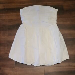 Strapless White Dress